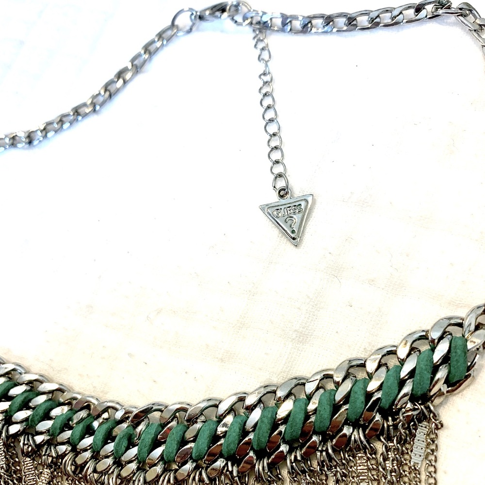 Guess Waterfall Chain Choker Necklace - Picture 2 of 3